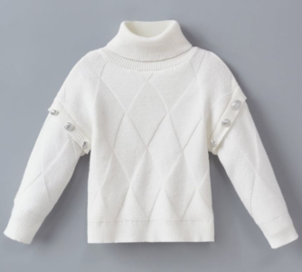 Turtleneck Toddler Girls Jumper.